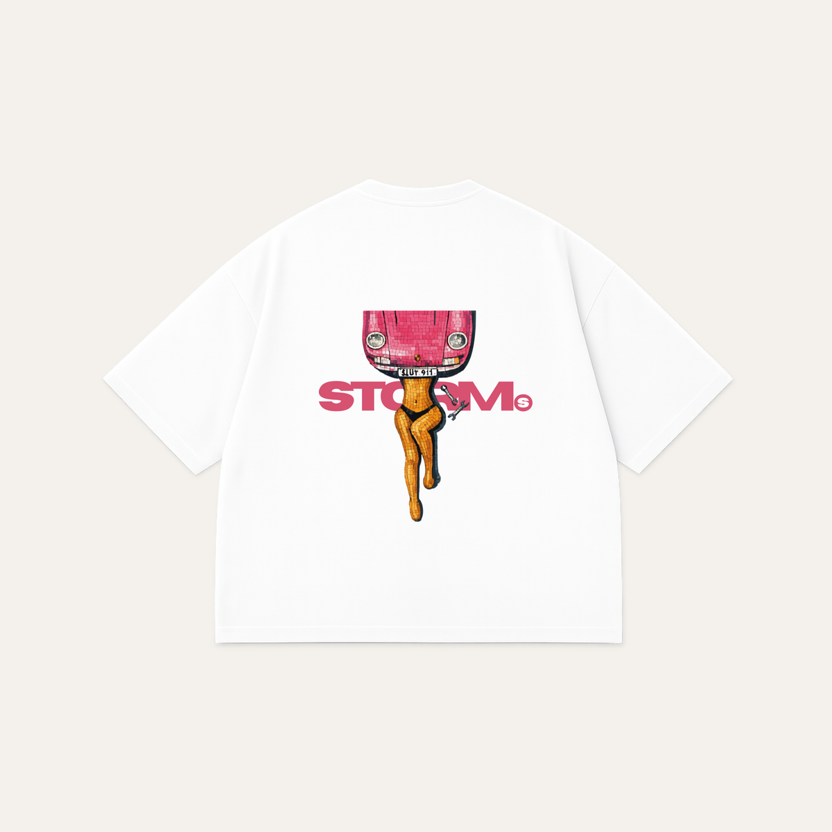 STORM 911 White oversized T-shirt