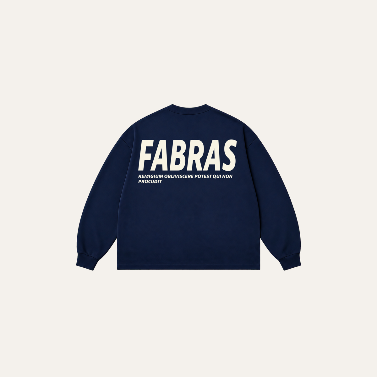FABRAS Oversized Long Sleeve – Navy