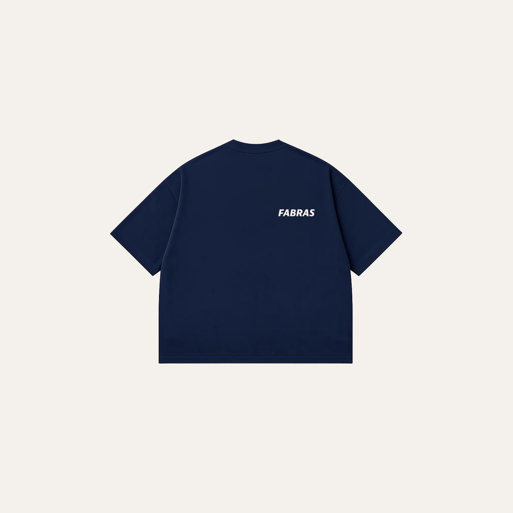 FABRAS Oversized T-Shirt – Navy
