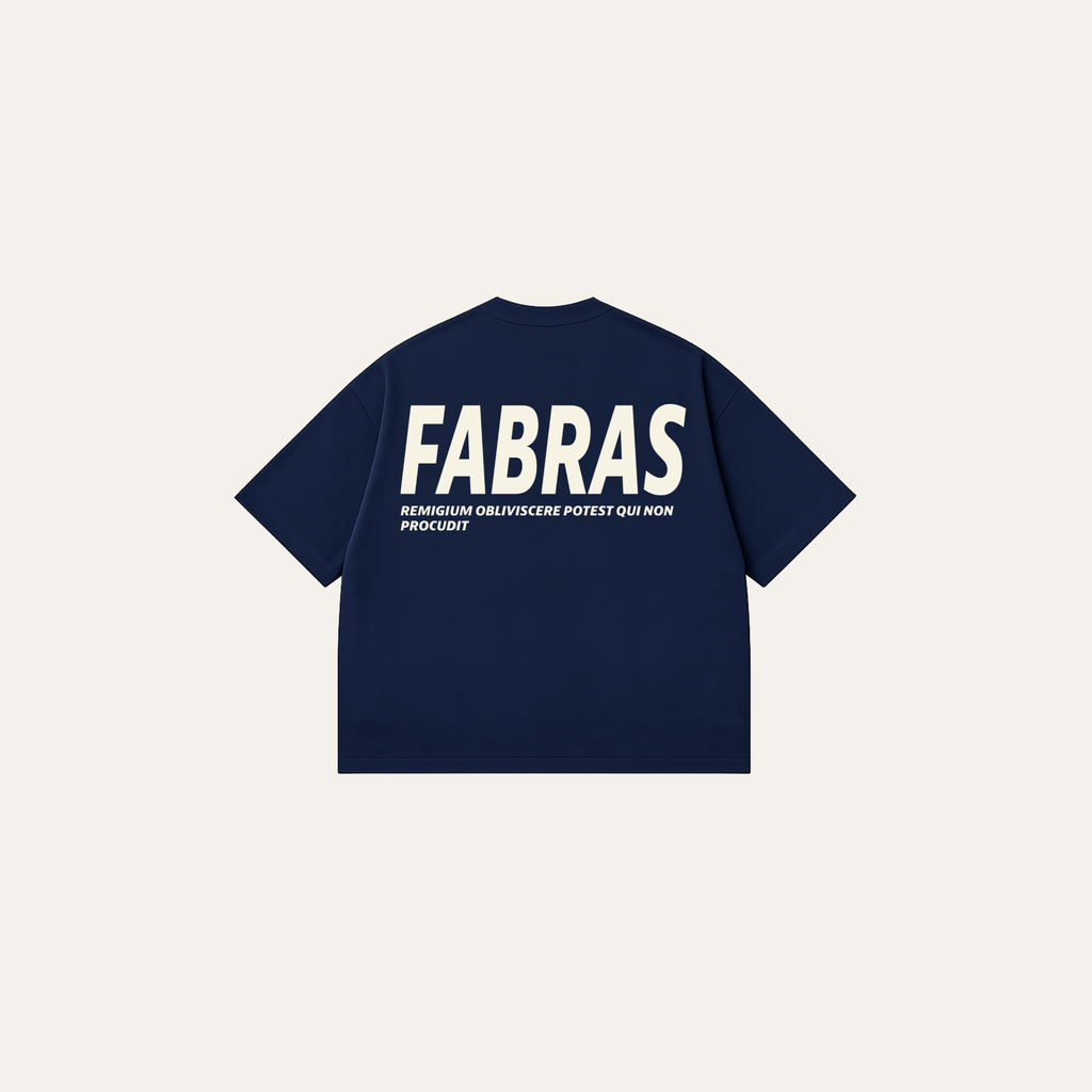 FABRAS Oversized T-Shirt – Navy